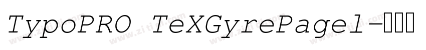 TypoPRO TeXGyrePagel字体转换